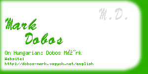 mark dobos business card